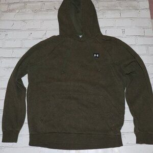 Women's Size Small Olive green Under Armour Hooded Sweater Loose